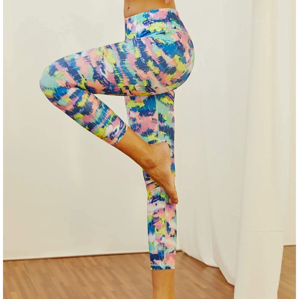 High Waisted Leggings, Ankle-Length Yoga Pants - Picture 2 of 8